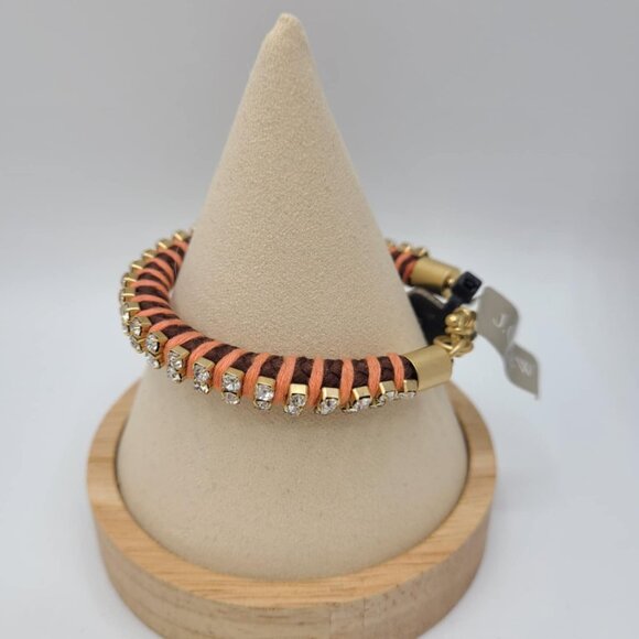 J Crew Crystal Braided Bracelet NWT!  NEW! - Picture 5 of 10